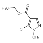5-氯吡唑-4-甲酸乙酯结构式