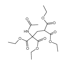 1-acetylamino-propane-1,1,3,3-tetracarboxylic acid tetraethyl ester Structure