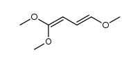 (E)-1,1,4-trimethoxy-buta-1,3-diene结构式