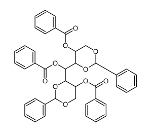 [4-[benzoyloxy-(5-benzoyloxy-2-phenyl-1,3-dioxan-4-yl)methyl]-2-phenyl-1,3-dioxan-5-yl] benzoate结构式