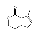 7-methyl-4,5-dihydro-3H-cyclopenta[c]pyran-1-one Structure