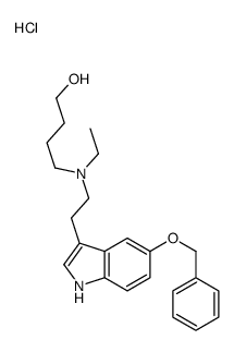 ethyl-(4-hydroxybutyl)-[2-(5-phenylmethoxy-1H-indol-3-yl)ethyl]azanium,chloride Structure