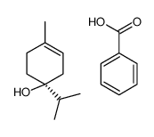 benzoic acid,(1S)-4-methyl-1-propan-2-ylcyclohex-3-en-1-ol结构式