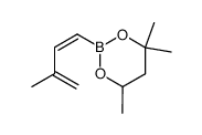 4,4,6-trimethyl-2-(3-methyl-buta-1,3-dien-c-yl)-[1,3,2]dioxaborinane Structure