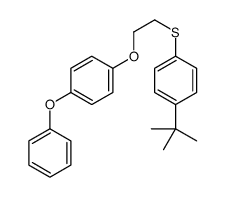 1-tert-butyl-4-[2-(4-phenoxyphenoxy)ethylsulfanyl]benzene Structure
