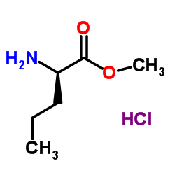 D-Norvaline, Methyl ester (hydrochloride)(1:1) Structure