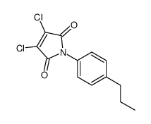 3,4-dichloro-1-(4-propylphenyl)pyrrole-2,5-dione结构式