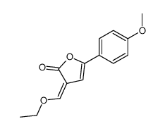 3-(ethoxymethylidene)-5-(4-methoxyphenyl)furan-2-one结构式