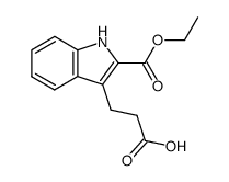 3-(2-(ethoxycarbonyl)-1H-indol-3-yl)propanoic acid Structure