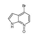4-溴-1H-吡咯并[2,3-b]吡啶-7-氧化物结构式