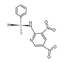 (3,5-Dinitro-pyridin-2-yl)-((R)-1-phenyl-ethyl)-amine Structure