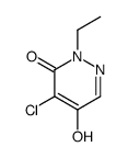 4-chloro-2-ethyl-5-hydroxypyridazin-3-one结构式