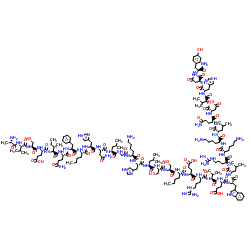 (Nle8·18,Tyr34)-pTH (1-34) amide (bovine) Structure