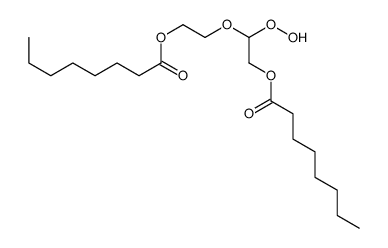 2-(1-hydroperoxy-2-octanoyloxyethoxy)ethyl octanoate Structure