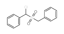 Benzene,[chloro[(phenylmethyl)sulfonyl]methyl]- Structure