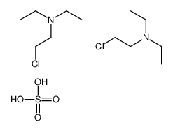 2-chloroethyl(diethyl)ammonium sulphate (2:1) structure