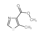 5-甲基噻唑-4-羧酸甲酯结构式