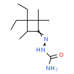 Cyclobutanone, 3,3-diethyl-2,2,4-trimethyl-, semicarbazone (4CI) Structure