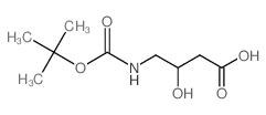 4-((tert-Butoxycarbonyl)amino)-3-hydroxybutanoic acid Structure