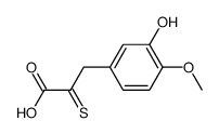 3-(3-hydroxy-4-methoxy-phenyl)-2-thioxo-propionic acid Structure