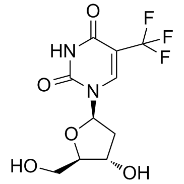 Trifluorothymidine structure