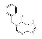 6H-Purin-6-one,1,9-dihydro-1-(phenylmethyl)- Structure