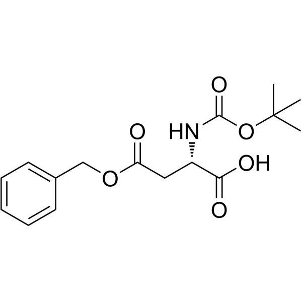 Boc-L-天冬氨酸 4-苄酯结构式