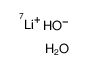 lithium-7(1+),hydroxide,hydrate Structure