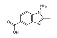 (9ci)-1-氨基-2-甲基-1H-苯并咪唑-5-羧酸结构式