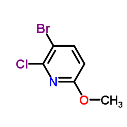 3-Bromo-2-chloro-6-methoxypyridine Structure
