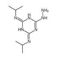 6-hydrazinyl-2-N,4-N-di(propan-2-yl)-1,3,5-triazine-2,4-diamine结构式