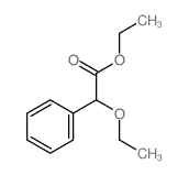 Benzeneacetic acid, a-ethoxy-, ethyl ester Structure