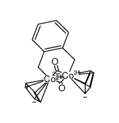 bis(μ-carbonyl)(μ-o-xylylene)bis[(η-cyclopentadienyl)cobalt] Structure