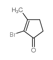 2-溴-3-甲基-2-环戊烯-1-酮结构式