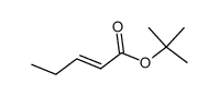 (2E)-2-pentenoic acid tert-butyl ester Structure