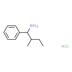 2-Methyl-1-phenyl-1-butylamine Hydrochloride Structure