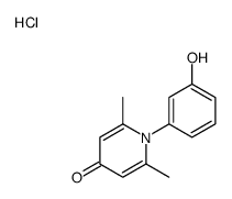 1-(3-hydroxyphenyl)-2,6-dimethylpyridin-4-one,hydrochloride结构式