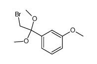2-bromo-1,1-dimethoxy-1-(3-methoxyphenyl)ethane结构式