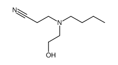 N-butyl-N-(2-hydroxy-ethyl)-β-alanine nitrile Structure