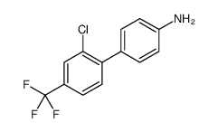 [1,1'-Biphenyl]-4-amine, 2'-chloro-4'-(trifluoromethyl) Structure