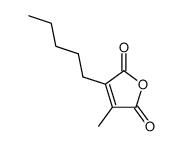 2-methyl-3-n-pentylmaleic anhydride结构式