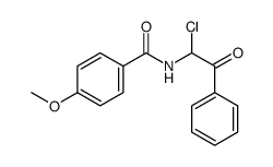 N-(1-chloro-2-oxo-2-phenylethyl)-4-methoxybenzamide Structure