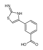 3-(2-氨基-4-噻唑基)苯甲酸结构式