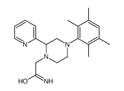 1-Piperazineacetamide, 4-(2-pyridinyl)-N-(2,3,5,6-tetramethylphenyl)- Structure