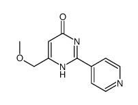 2-(4-吡啶基)-4-羟基-6-甲氧甲基嘧啶结构式