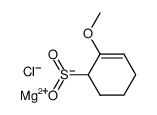 magnesium chloride (2-methoxy-1-cyxclohexen-3-yl)sulfinate结构式