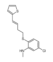 5-chloro-N-methyl-2-<4-(2-thienyl)-3-butenylthio>aniline Structure