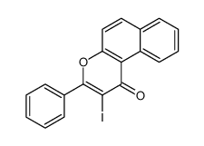 2-碘-3-苯基-1H-萘并[2,1-b]吡喃-1-酮结构式