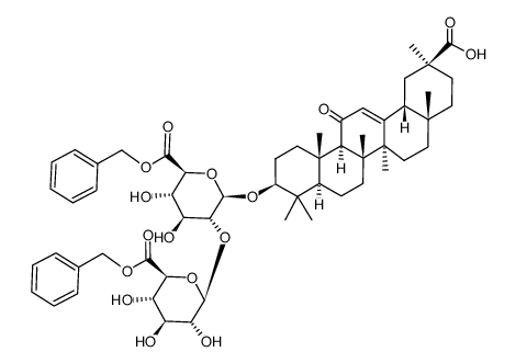6',6''-dibenzyl-18β-glycyrrhizin结构式