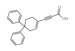 3-(4,4-diphenylcyclohex-1-en-1-yl)prop-2-ynoic acid (en)2-Propynoic acid, 3-(4,4-diphenyl-1-cyclohexen-1-yl)- (en)结构式